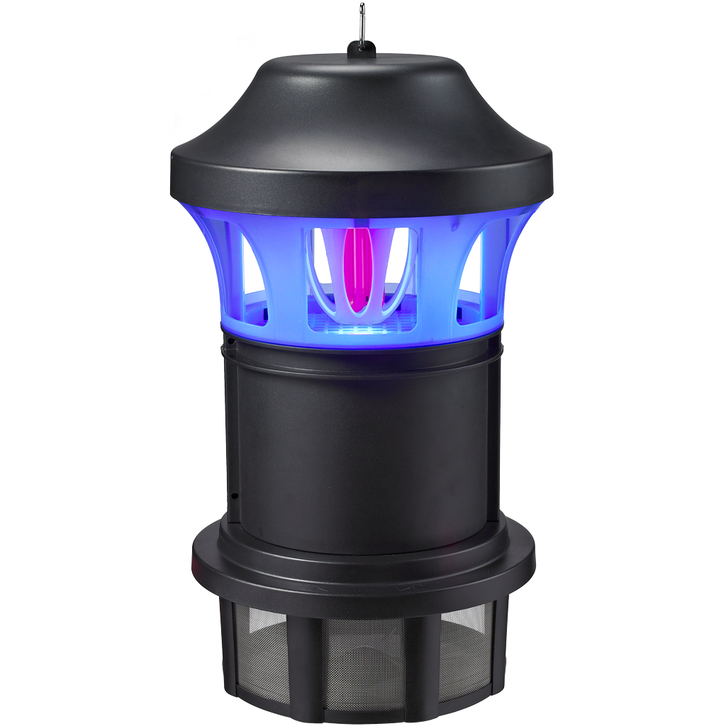 Knock Pest Moskitolampe Plus, UV-A 25 W, 300 m² Reichweite, IPX4, 22 x 22 x 32,5 cm