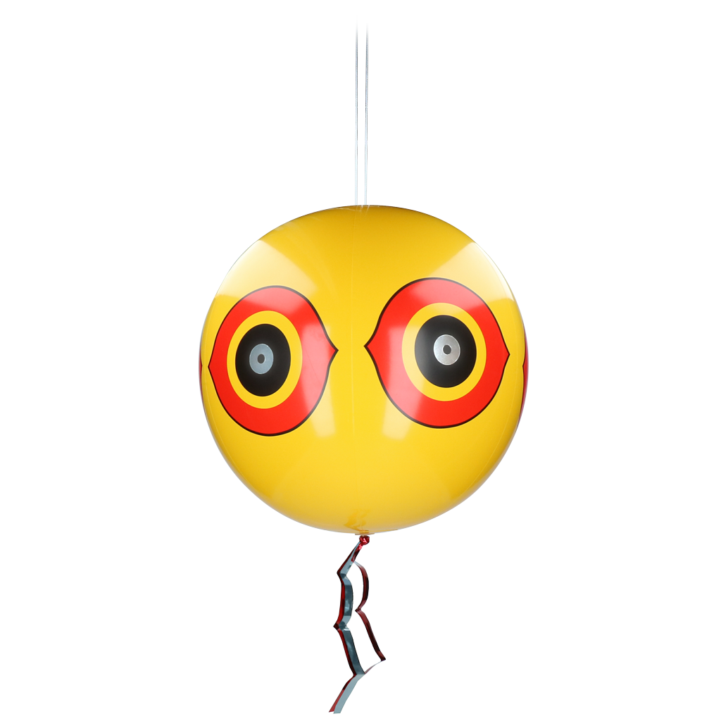 Knock Pest Schreck-Ballon, Vogelabwehr, gelb, Ø 40 cm