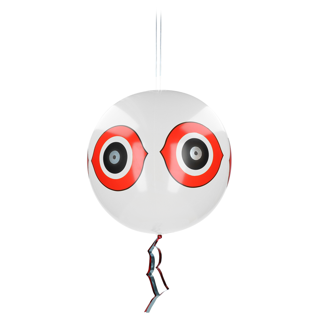 Knock Pest Schreck-Ballon, Weiß, Ø 40 cm