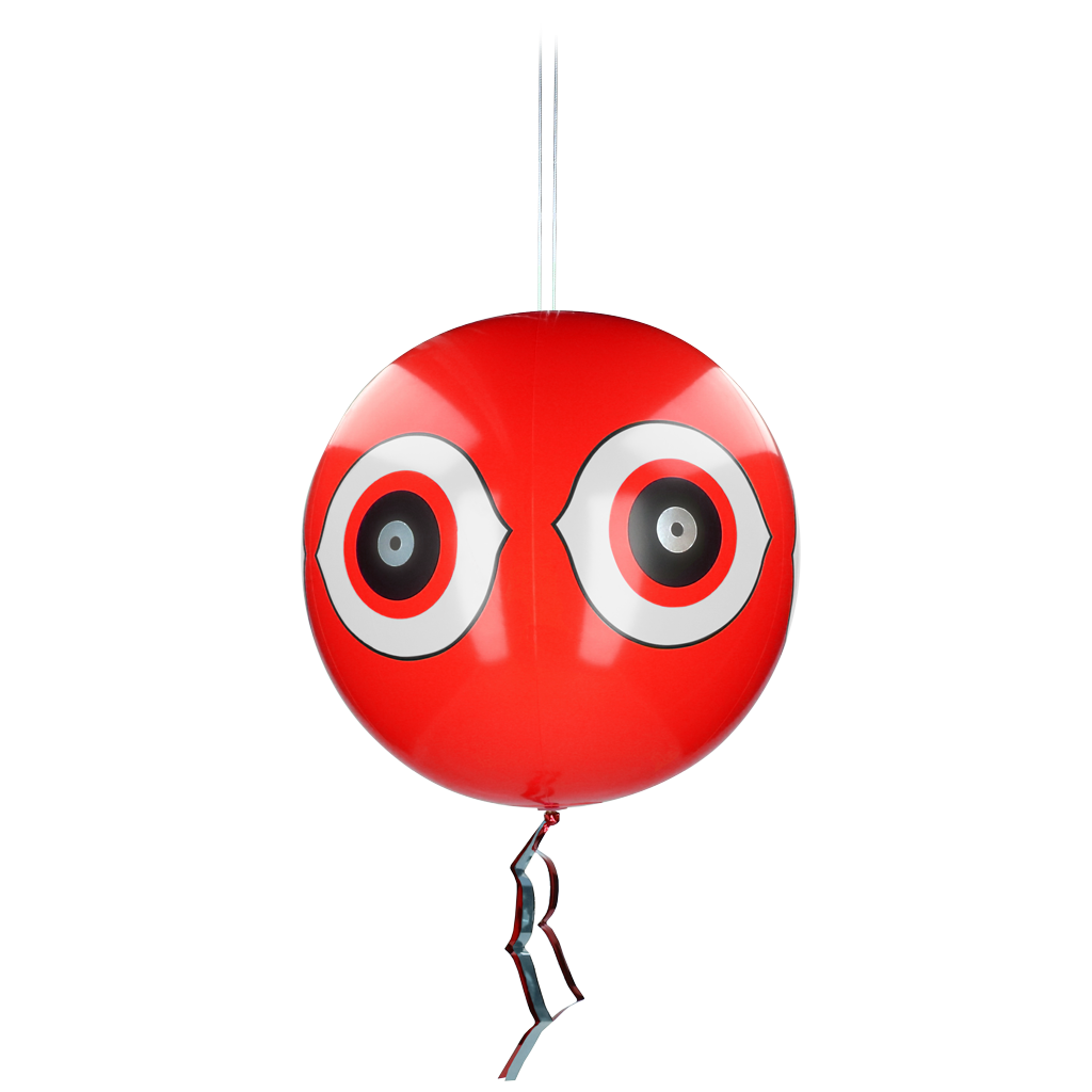 Knock Pest Schreckballon, rot, Ø 40 cm