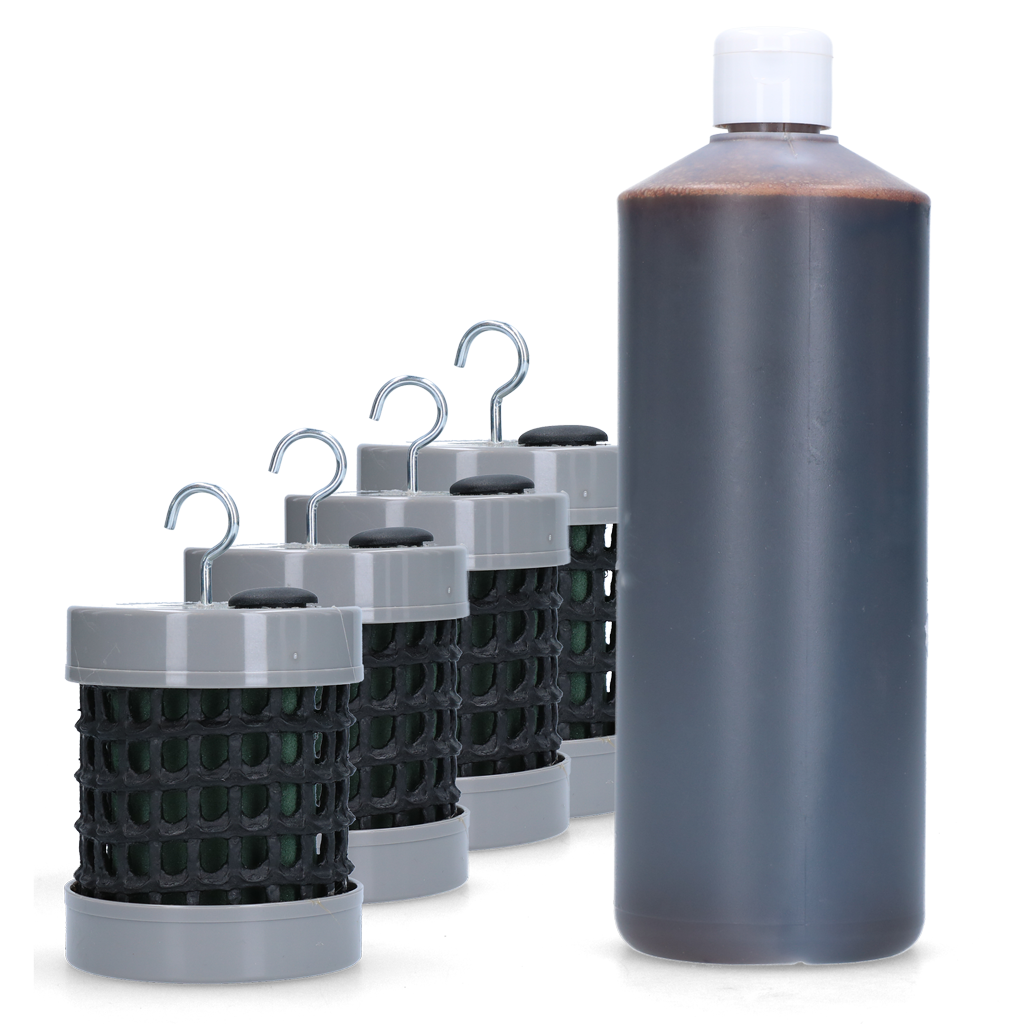 Knock Pest Stay Away Sonnenschirmset, 4 Tuben je 10 cm, 1 l Flüssigkeit, natürlicher Insektenschutz