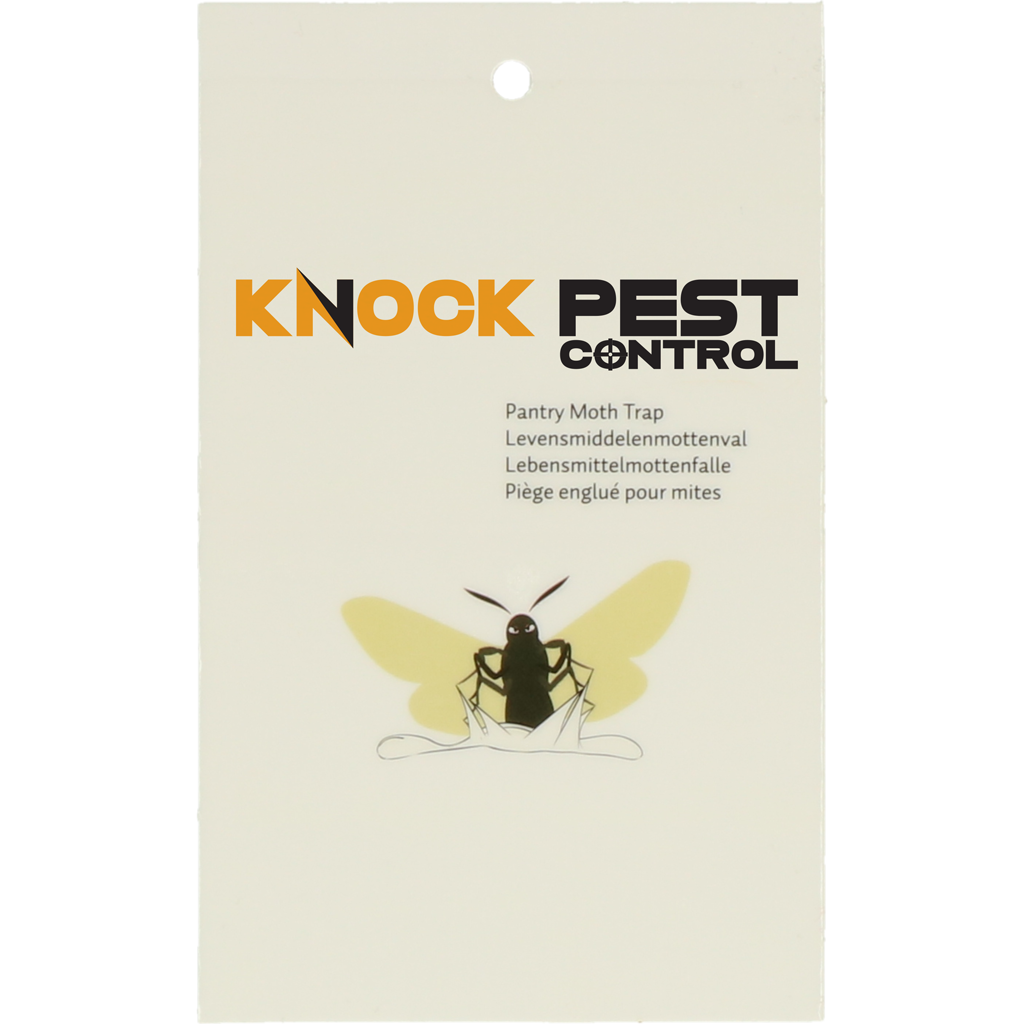 Knock Pest Lebensmittelmottenfalle, flach, 13 x 8 cm, 2 Stk