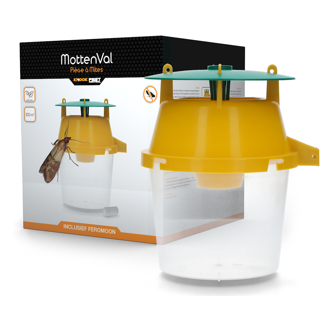 Knock Pest Mottenfalle, Pheromon, Lebensmittelmotten, Ø 16,5 cm, 22,5 cm