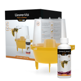 Knock Pest Wespenfalle, inkl. 250 ml Lockstoff, Ø 16,5 cm x 22,5 cm