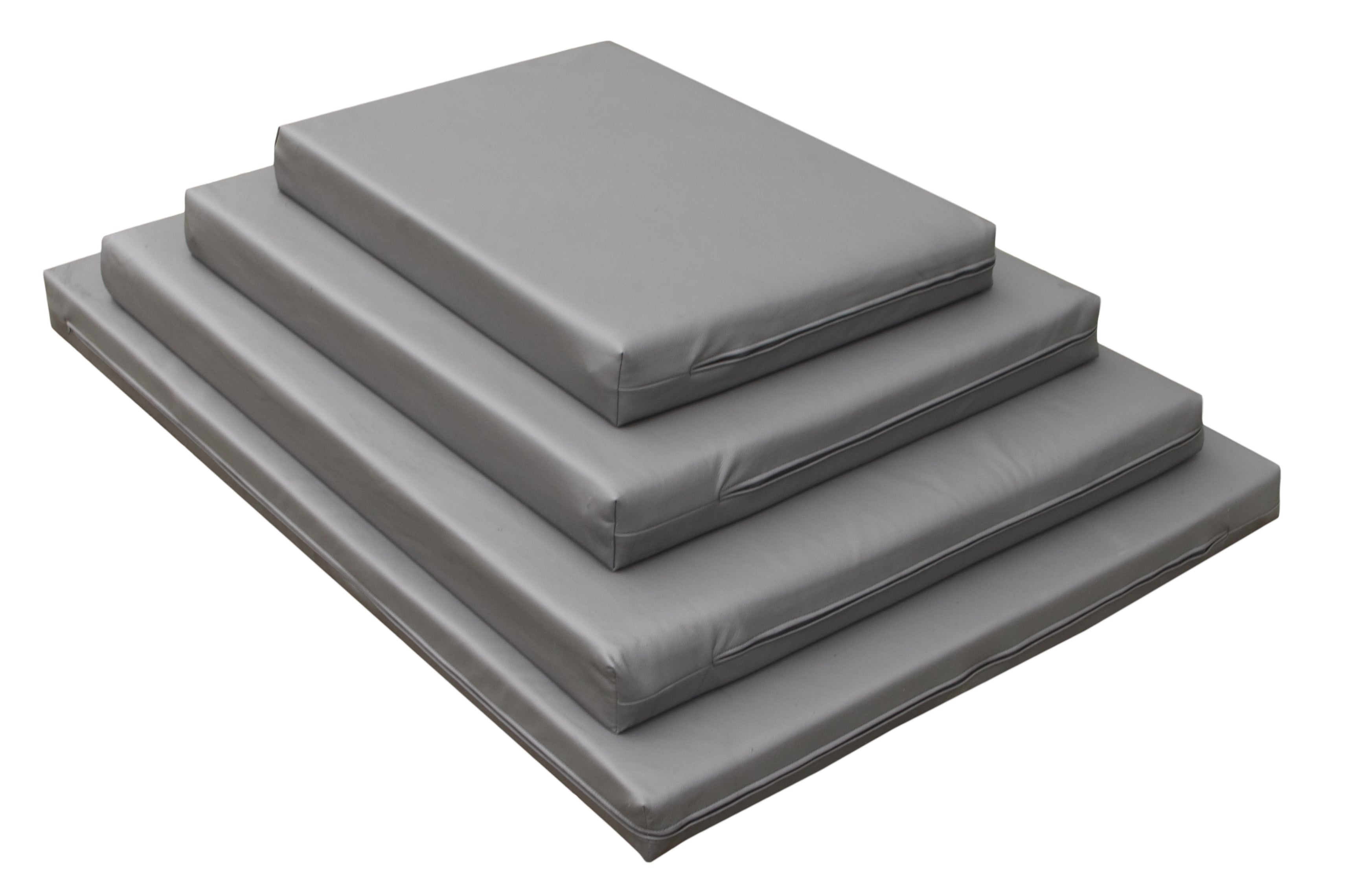 Holland Animal Care Orthopädisches Hundebett, Memory Foam, PU-Leder, 55 x 80 cm, S