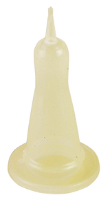 Lämmersauger, transparent, 4 cm breit, passend für Lammnuckelflasche plexi-KS 500 ml
