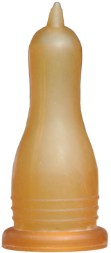 Lämmersauger weich, braun, für Bierflasche