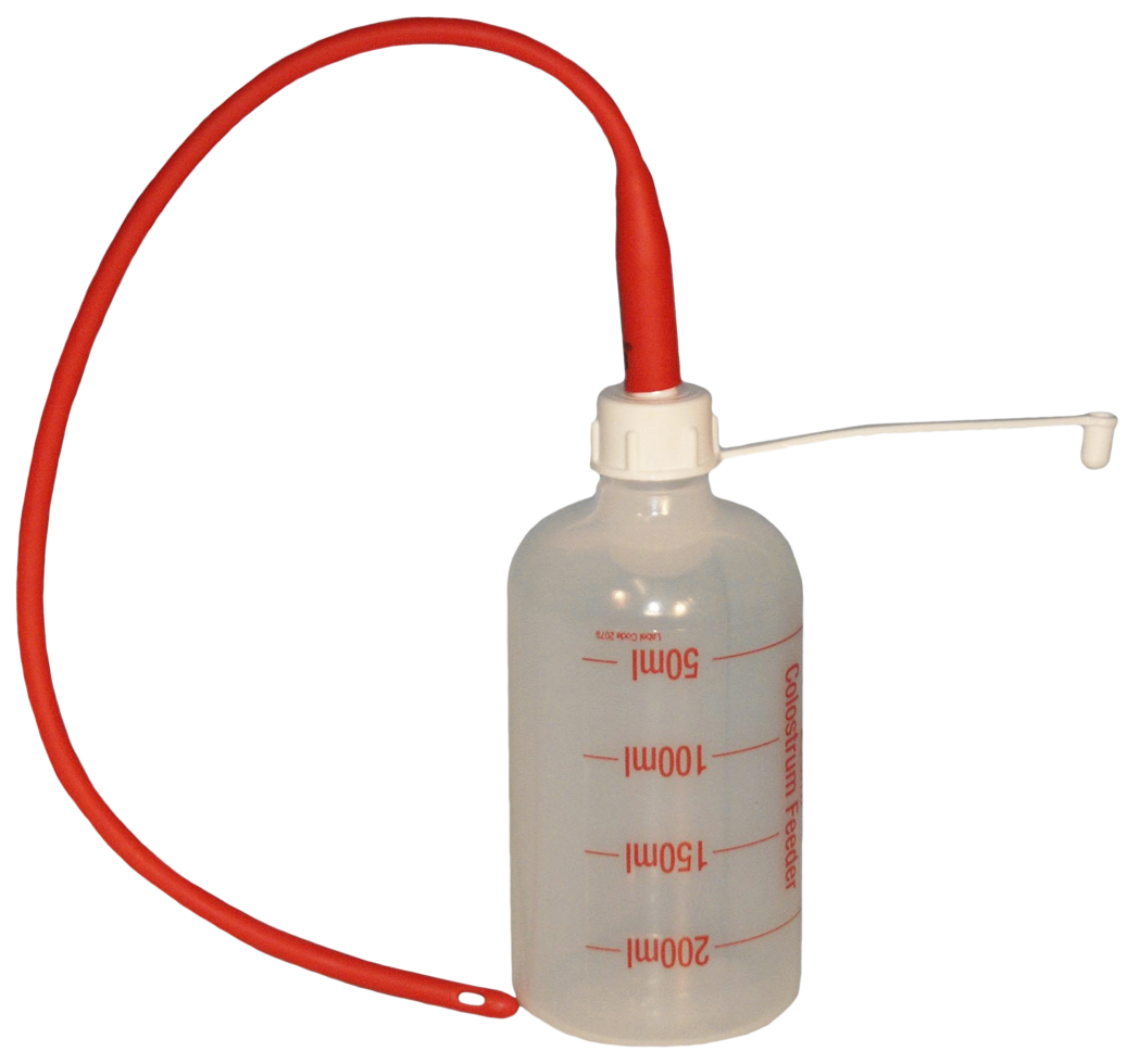 Lämmersonde 40 cm, mit Flasche 250 ml