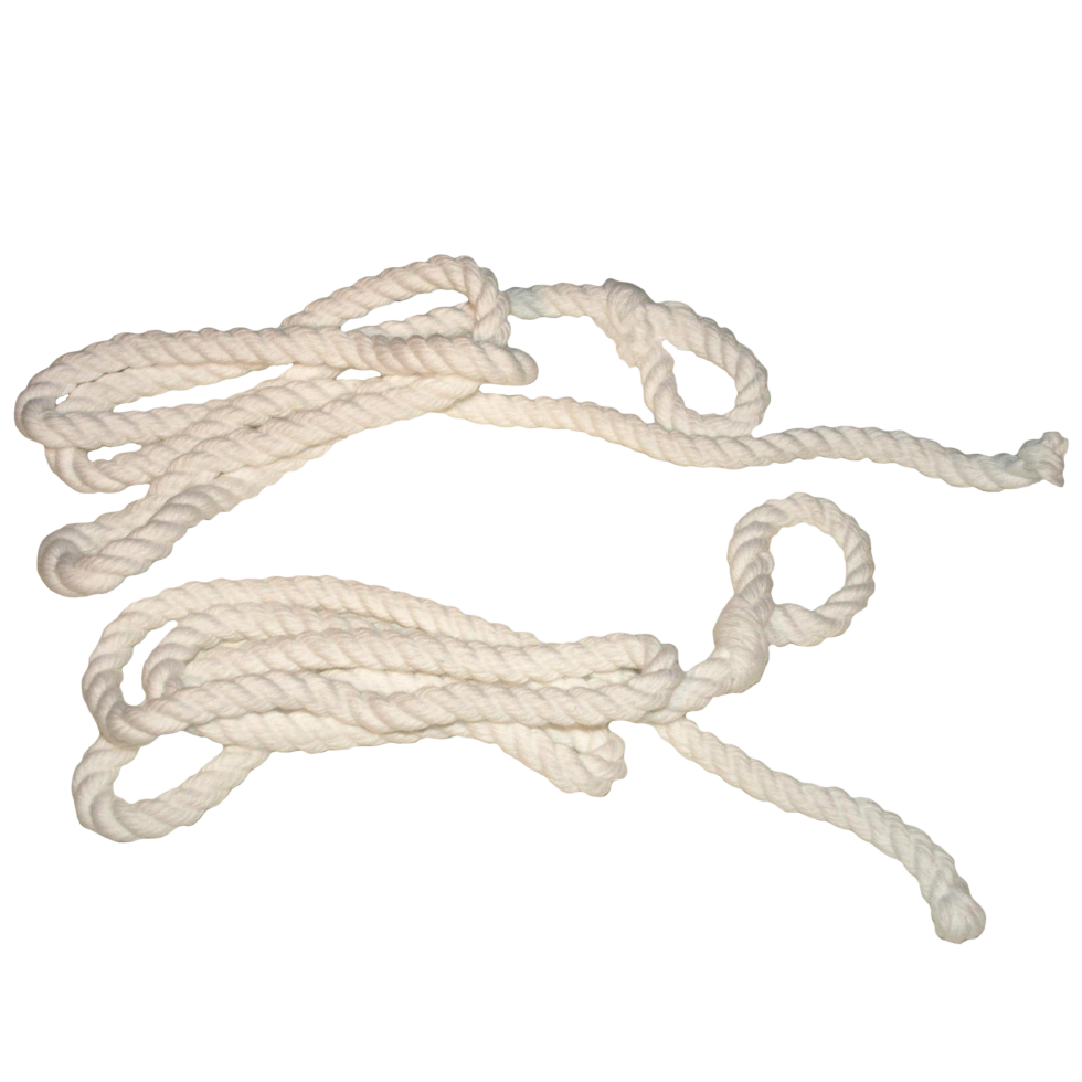 Geburtsstrick Lamm, Nylon, flache Litze, 75 cm, Ø 1 cm, 2 Stk
