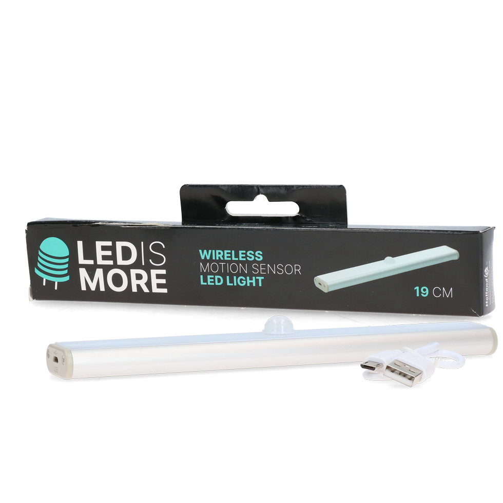 LED Lampe, kabellos, Bewegungssensor, magnetische Montage, 19 cm
