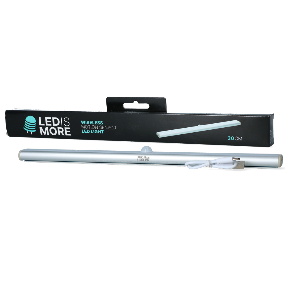 LED Lampe, kabellos, Bewegungssensor, magnetisch, 30 cm