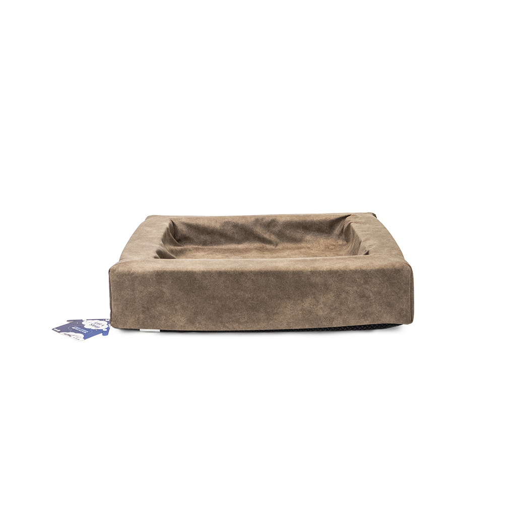 Let's Sleep Hundekorb, Comfy Cushion, M, 60 x 50 x 12 cm, Taupe
