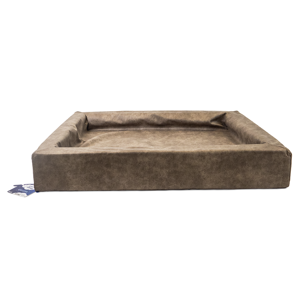 Let's Sleep Hundekorb XL, Comfy Cushion, 100 x 85 x 15 cm, Taupe