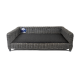 Let's Sleep Hundekorb Weide, Kissen, L, 95 x 68 x 28 cm, Anthrazit