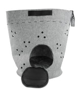 Let's Sleep Reisetasche für Katzen, Filz, grau, 50 cm hoch, 36 cm Boden