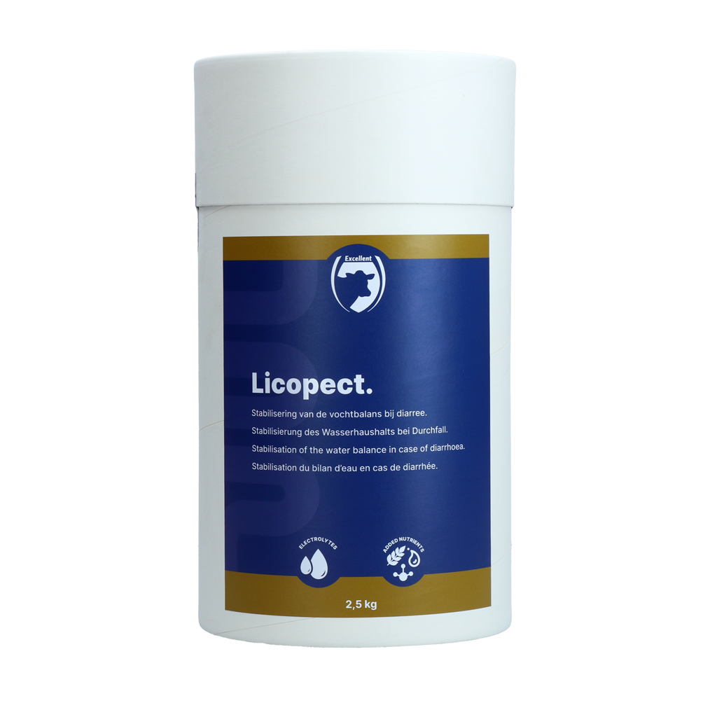 Excellent Licopect Diät-Ergänzungsfuttermittel für Kälber, Elektrolyte, 2,5 kg