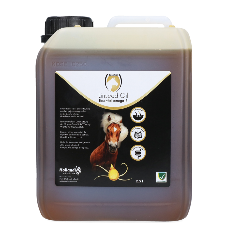 Excellent Horse Leinsamenöl, Einzelfuttermittel für Pferde, 2,5 l
