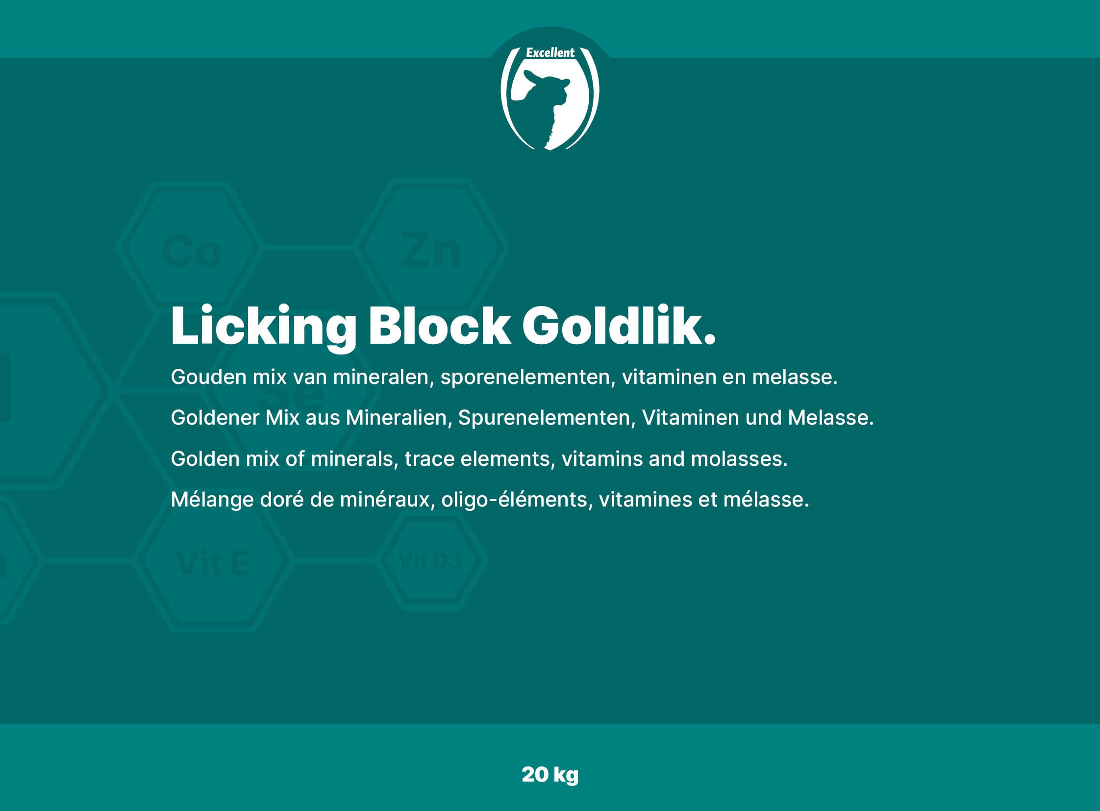 Excellent Leckmasse Goldlik für Schafe und Lämmer, 20 kg
