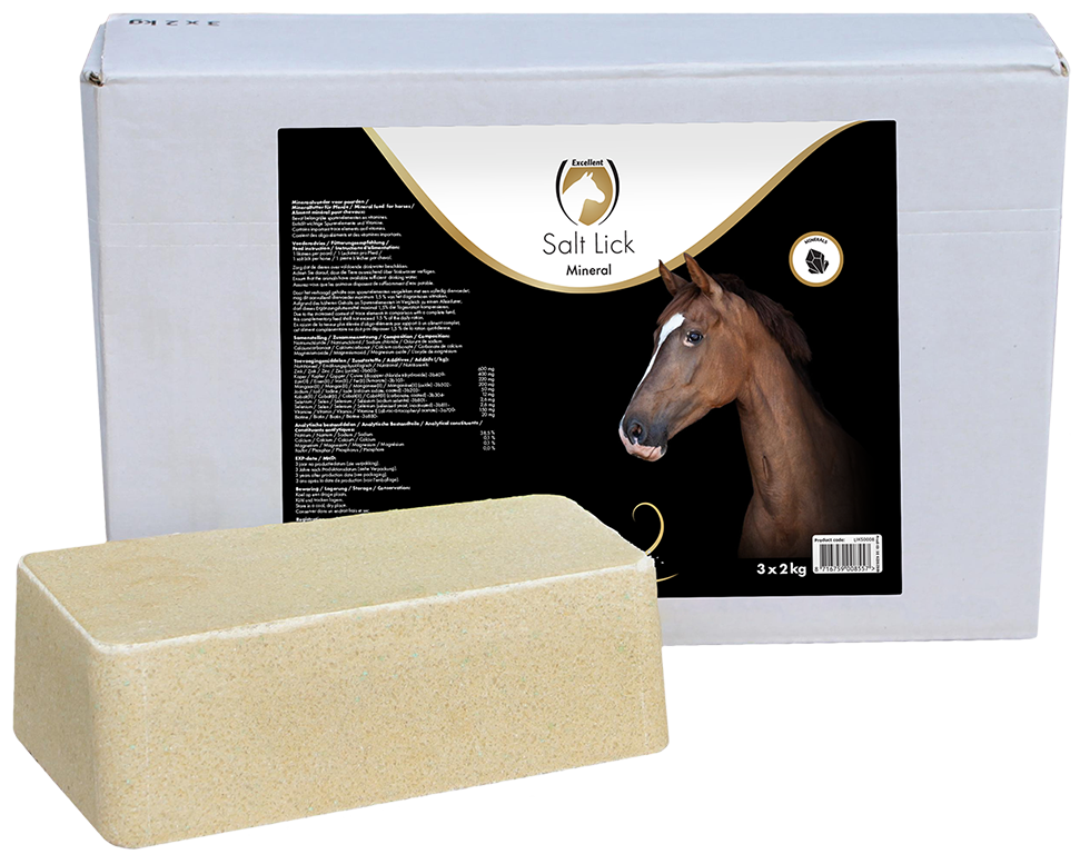 Excellent Horse Salzleckstein, Mineral, Pferd, 3 x 2 kg