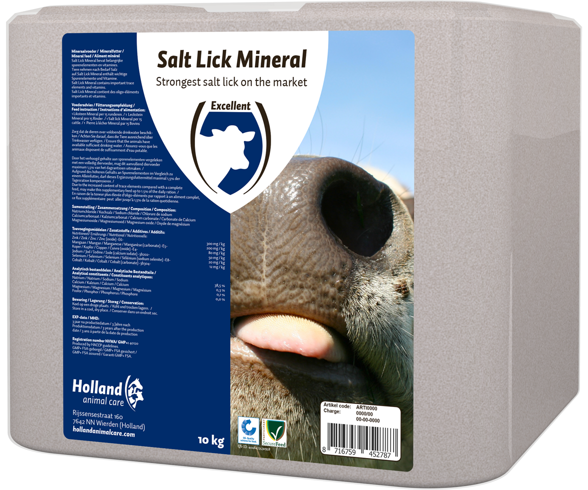 Excellent Mineral-Leckstein, Rindvieh, 10 kg