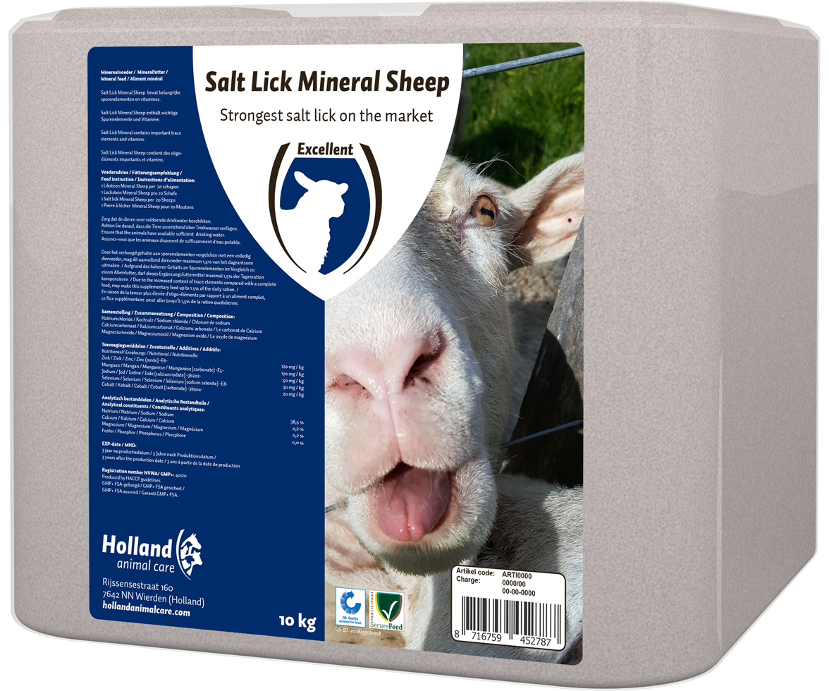 Excellent Mineral-Leckstein, Schafe, Ziegen, 10 kg