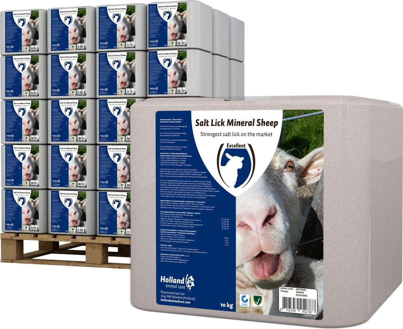 Excellent Mineral-Leckstein, Schafe, Ziegen, 10 kg