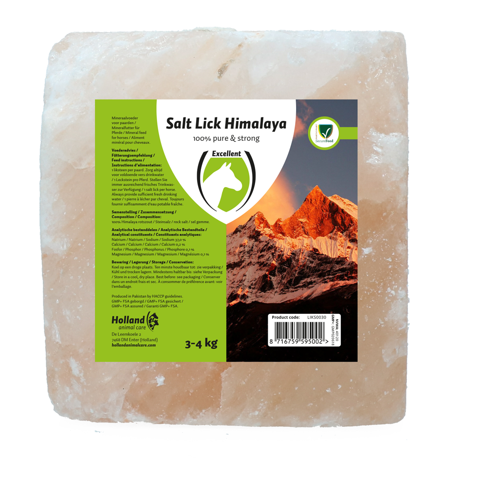 Excellent Horse Himalaya Salzleckstein, mit Seil, 3-4 kg