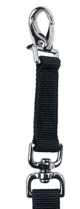 Longierleine, schwarz, Karabiner, 7,5 m