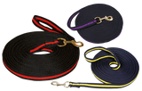 Longierleine Soft-Grip, Drehkarabiner, blau/lila, 8 m