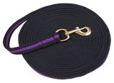Longierleine Soft-Grip, Drehkarabiner, blau/lila, 8 m
