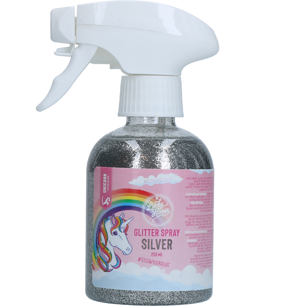 Lucky Horse Glitzerspray, Silber, 250 ml