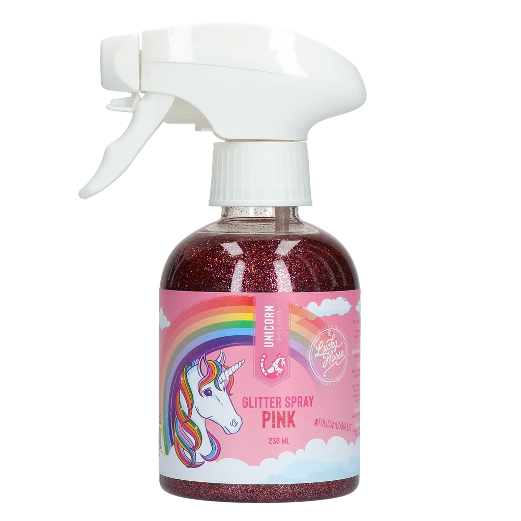 Lucky Horse Glitzerspray, rosa, für Pferd, 250 ml