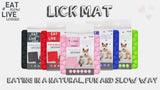 Eat Slow Live Longer Schleckmatte, Wabenstruktur, Silikon, rosa