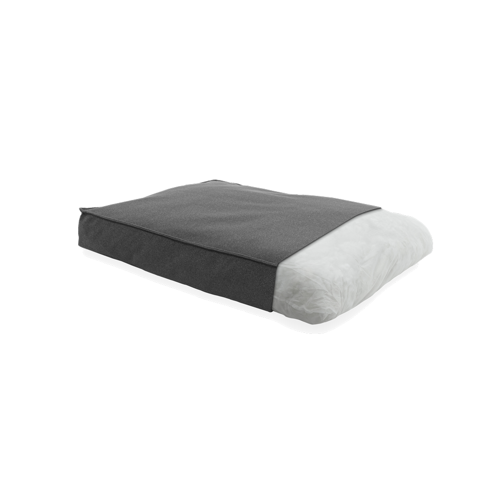 Madison Manchester Lounge-Kissen, grau, S, 80 x 65 x 15 cm