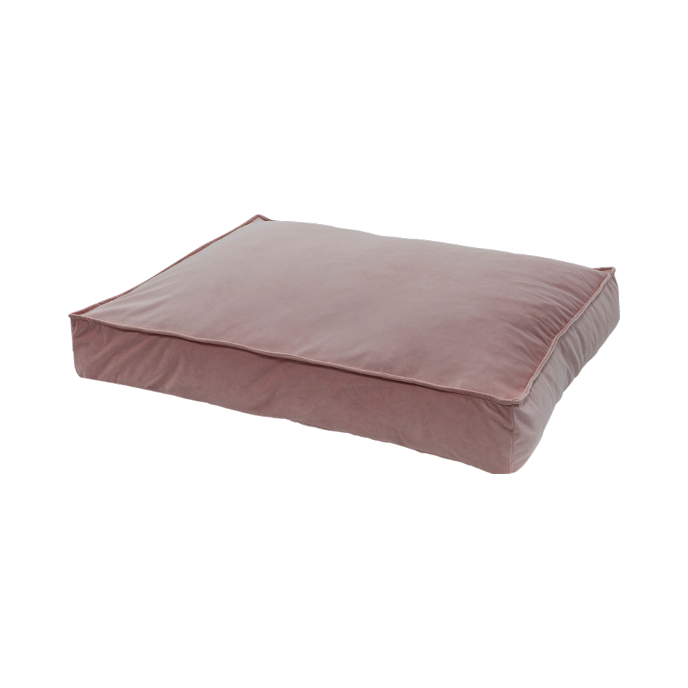 Madison Loungekissen Velours, 100 x 70 x 15 cm, rosa