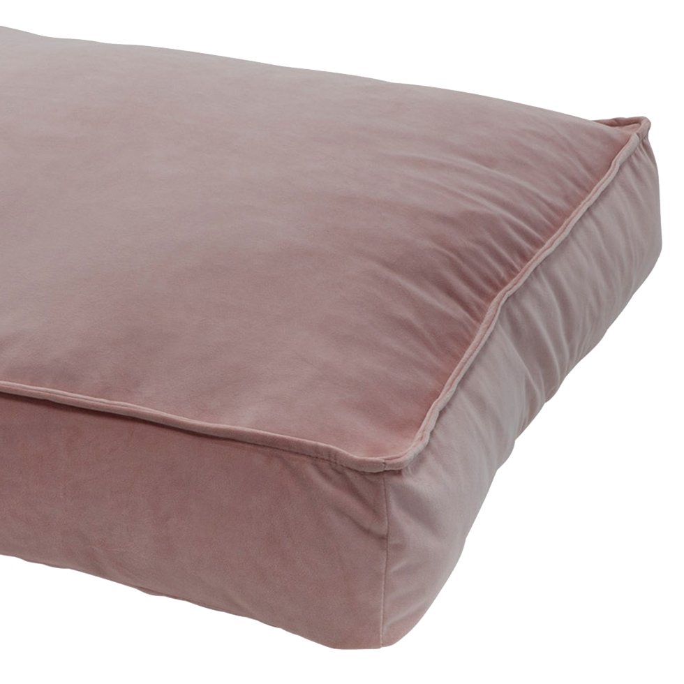 Madison Loungekissen Velours, 100 x 70 x 15 cm, rosa