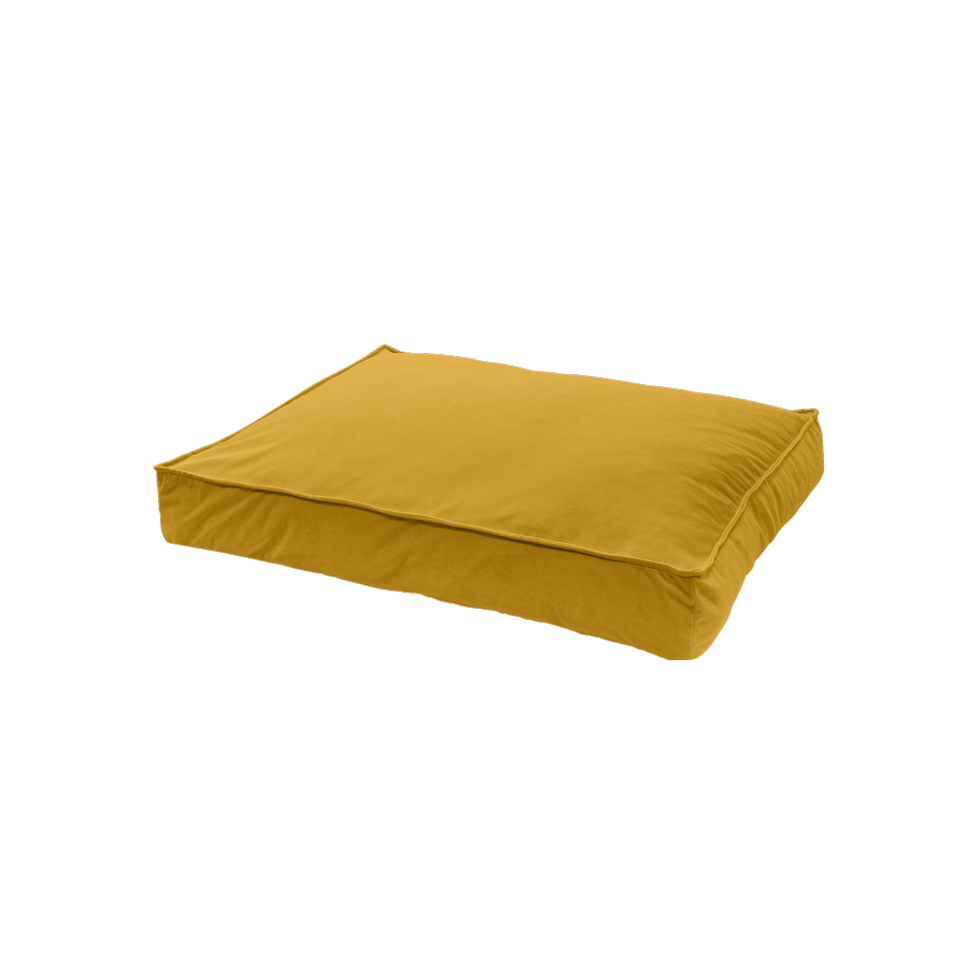 Madison Lounge-Kissen, Velours, Gelb, S, 80 x 55 x 15 cm