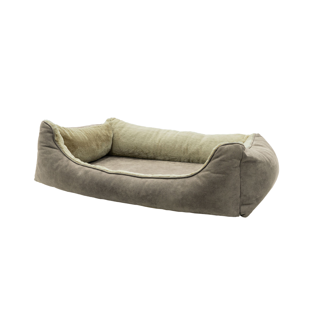 Madison orthopädisches Hundekissen, Memory-Schaum, Velours, taupe, 45 x 55 x 12 cm