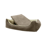 Madison orthopädisches Hundekissen, Memory-Schaum, Velours, taupe, 45 x 55 x 12 cm