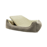 Madison orthopädisches Hundekissen, Memory-Schaum, Velours, taupe, 45 x 55 x 12 cm