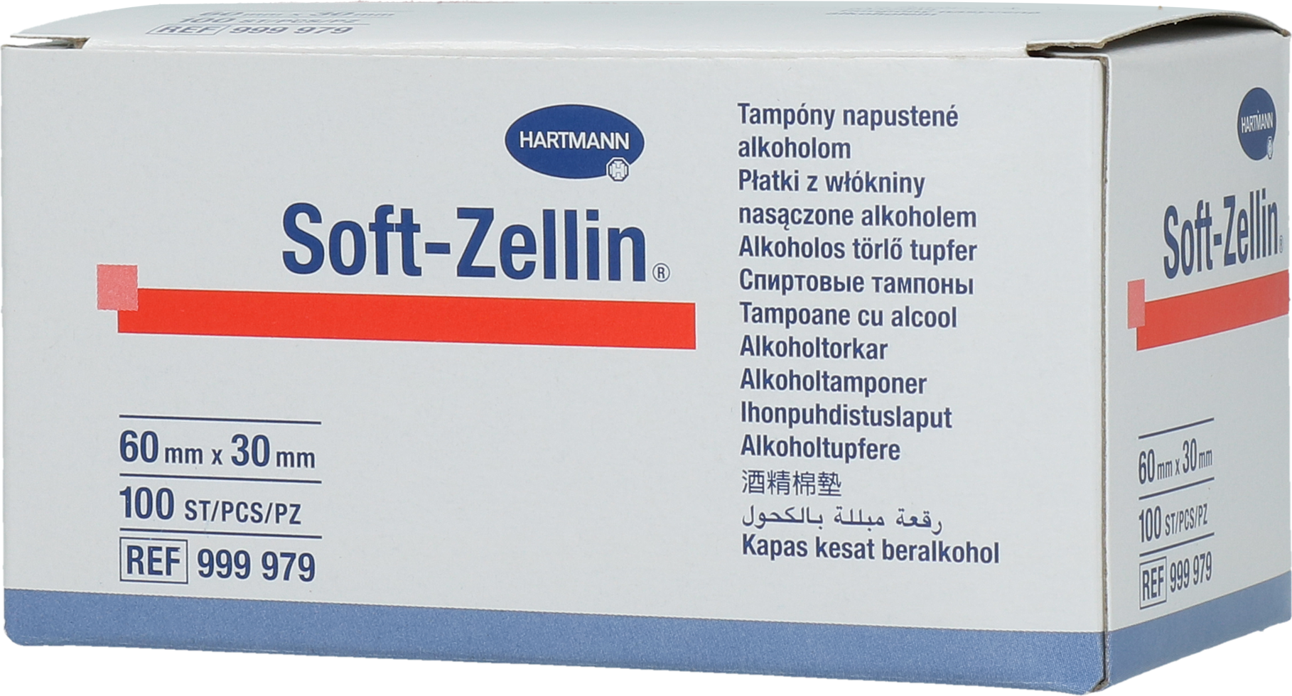 Hartmann Soft-Zellin Alkoholtupfer, Zitzenreinigung, 100 Stk
