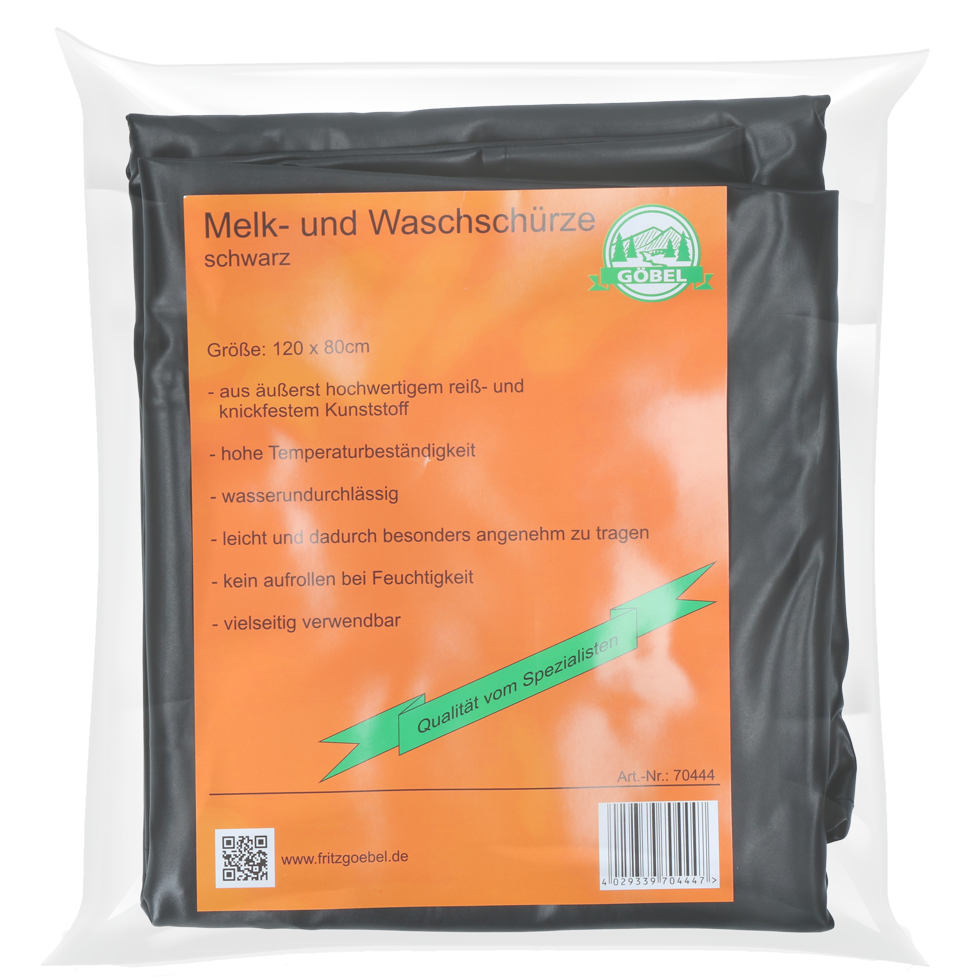 Milch- und Wasserschürze, multifunktional, Kunststoff, wasserdicht, 80 x 120 cm, schwarz