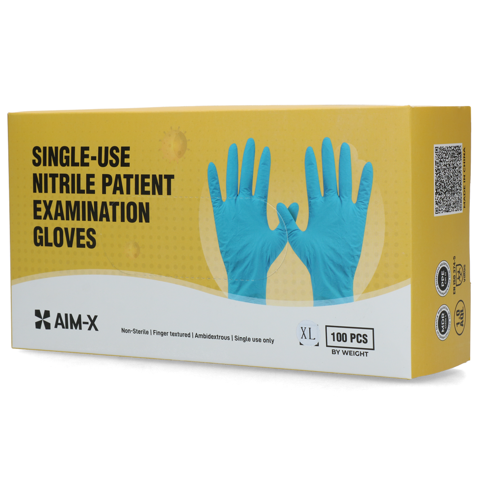 Melkerhandschuh Nitril, latexfrei, L (8-9), XL, 250 mm, 100 Stk