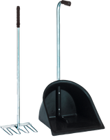 Mistboy Set, Schaufel 78 cm, Forke 85 cm, schwarz