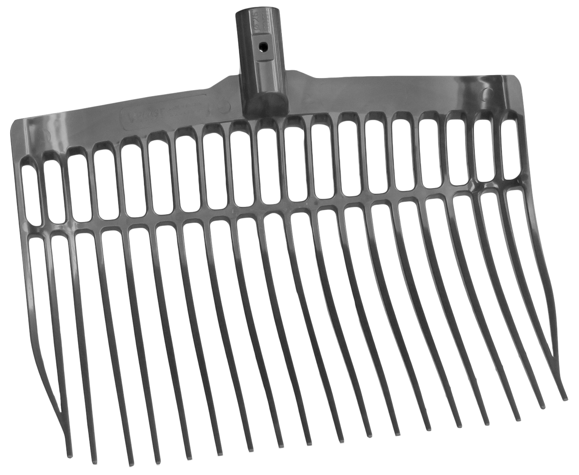 Dunggabel ohne Stiel, Polycarbonat, grau, 41 x 36 x 11 cm