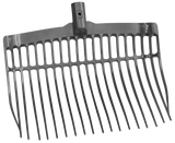 Dunggabel ohne Stiel, Polycarbonat, grau, 41 x 36 x 11 cm