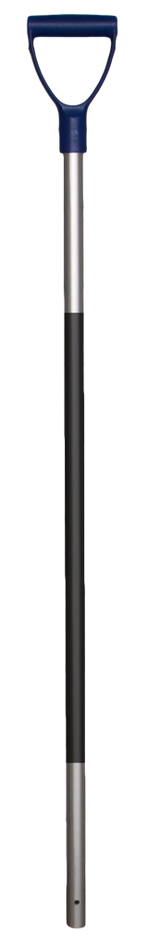 Mistgabelstiel Aluminium, 115 cm, Ø 28 mm, Gummigriff blau