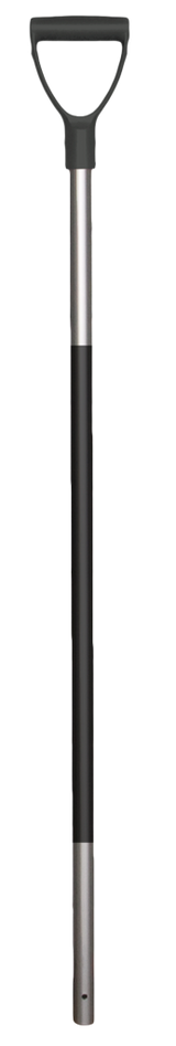 Mistgabelstiel Aluminium, 115 cm, Ø 28 mm, Gummigriff dunkelgrau