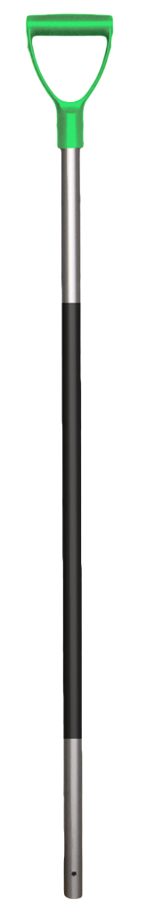 Mistgabelstiel Aluminium, Gummigriff, lindgrüner Griff, 115 cm, Ø 28 mm