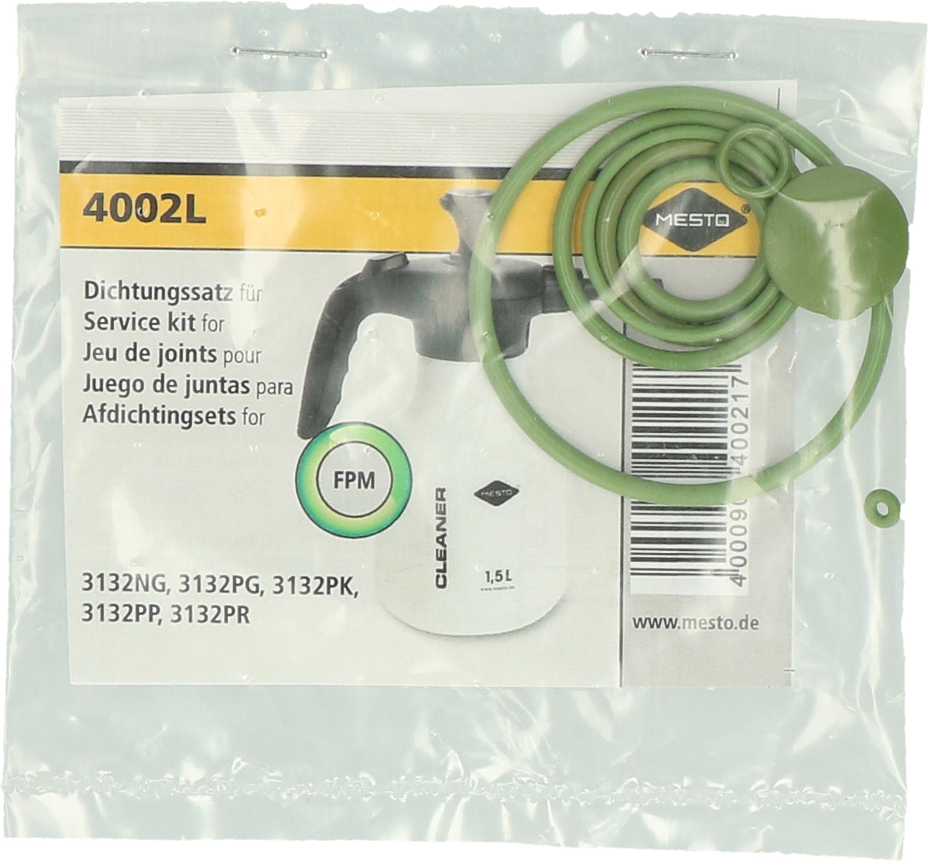 Mesto Dichtungsset FPM, passend für Cleaner 1,5 l